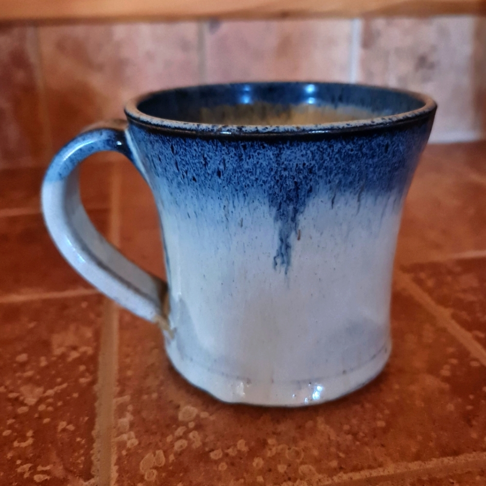 Handmade Hand-Thrown Coffee Mug Ceramic Glazed Pottery Rustic Mountain Cabin XL
